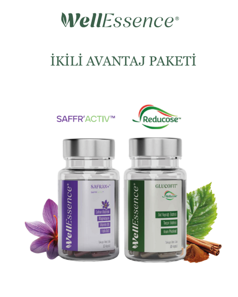 WELLESSENCE® GLUCOFIT® & SAFRAN+® İkili avantajlı paket